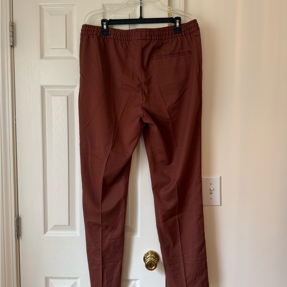 NWOT H&M Men's Drawstring Chinos in Rust Brown - Picture 4 of 4
